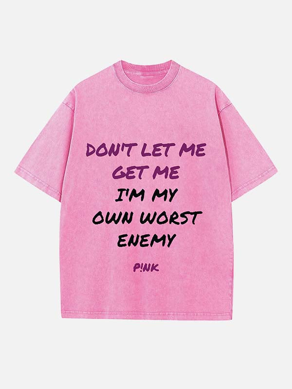 P!nk Print Round Neck T-shirt