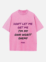 P!nk Print Round Neck T-shirt