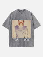 Taylor Swift Print Round Neck T-shirt