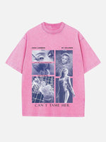 Zara Larsson Print Round Neck T-shirt