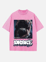 Drake Print Round Neck T-shirt