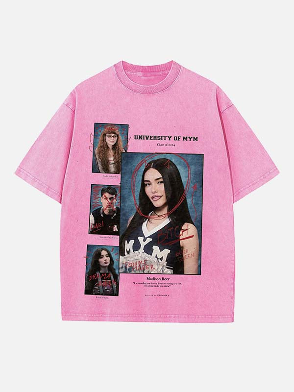 Madison Beer Print Round Neck T-shirt
