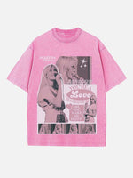 ABBA Print Round Neck T-shirt