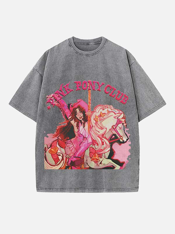 Chappell Roan Print Round Neck T-shirt