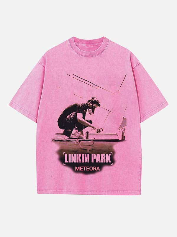 Linkin Park Print Round Neck T-shirt