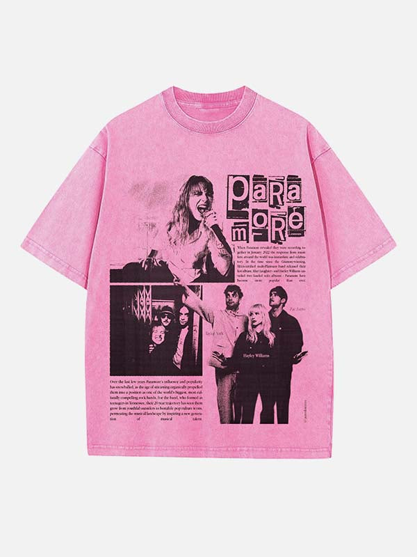 Paramore Print Round Neck T-shirt