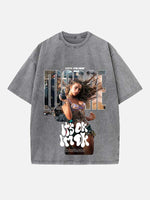 Tate McRae Print Round Neck T-shirt
