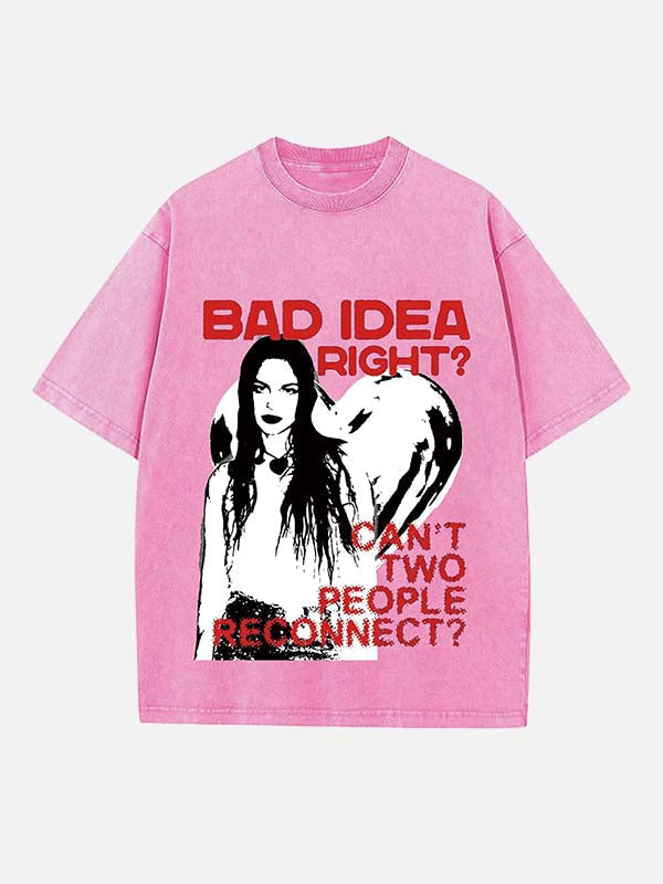 Olivia Rodrigo Print Round Neck T-shirt