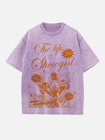 Taylor Swift Print Round Neck T-shirt