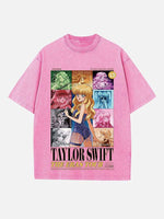 Taylor Swift Print Round Neck T-shirt