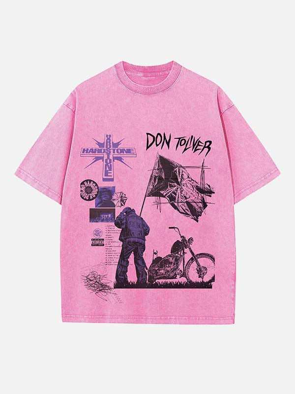 Don Toliver Print Round Neck T-shirt