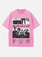 Radiohead Print Round Neck T-shirt