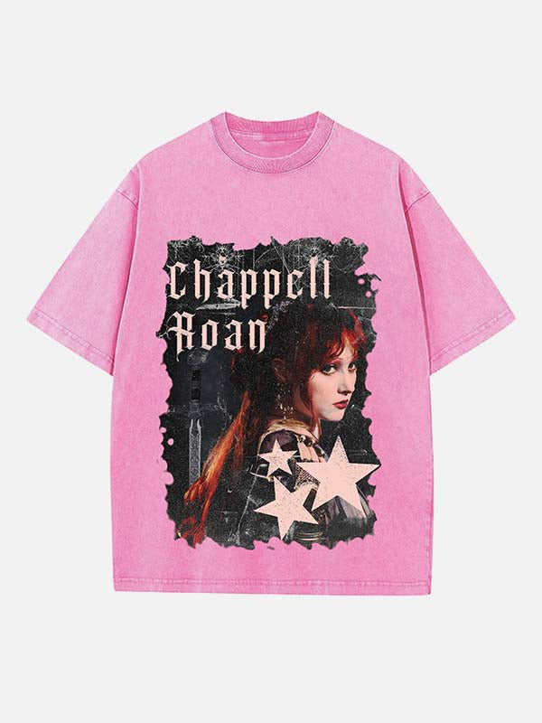 Chappell Roan Print Round Neck T-shirt