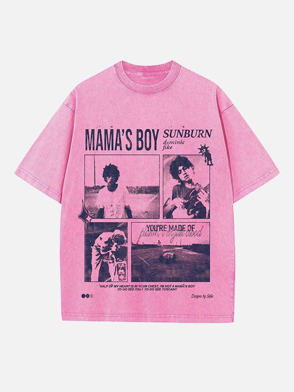 Dominic Fike Print Round Neck T-shirt