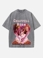 Chappell Roan Print Round Neck T-shirt