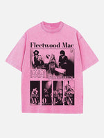 Fleetwood Mac Print Round Neck T-shirt