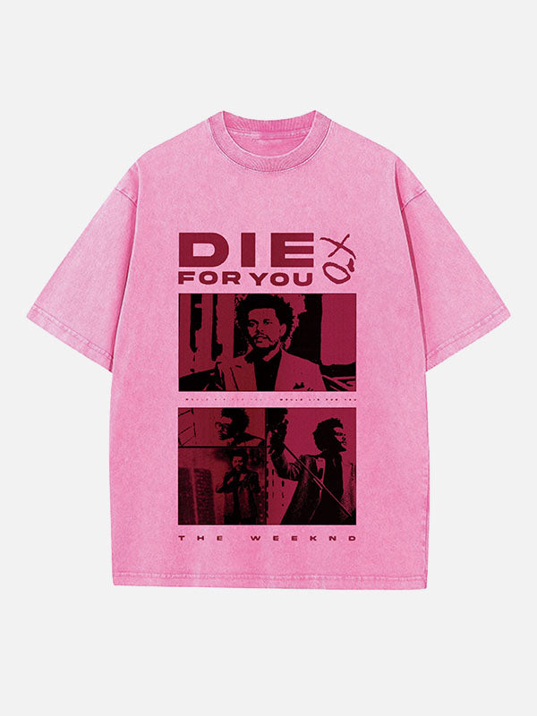 The Weeknd Print Round Neck T-shirt