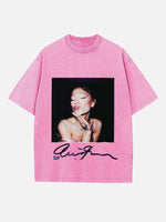Ariana Grande Print Round Neck T-shirt