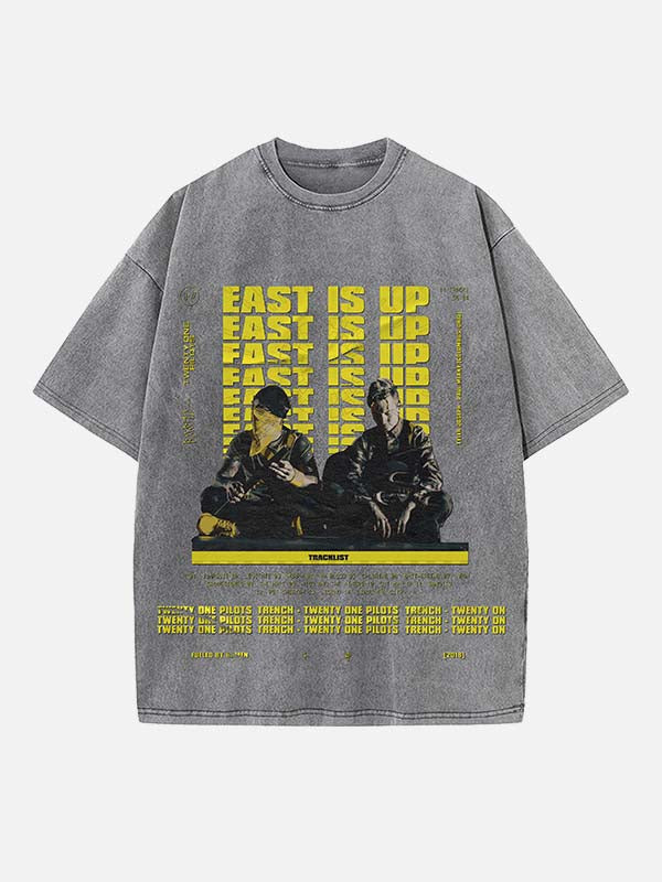 Twenty One Pilots Print Round Neck T-shirt