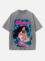 Cardi B Print Round Neck T-shirt