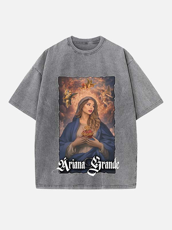 Ariana Grande Print Round Neck T-shirt