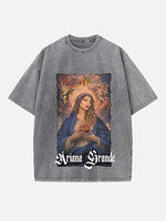 Ariana Grande Print Round Neck T-shirt