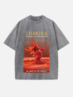 Shakira Print Round Neck T-shirt