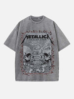 Metallica Print Round Neck T-shirt
