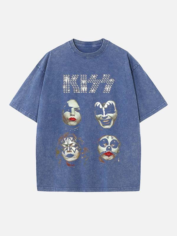 KISS Print Round Neck T-shirt