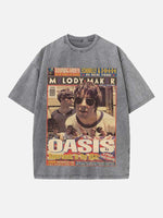 Oasis Print Round Neck T-shirt