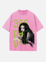 Charli xcx Print Round Neck T-shirt