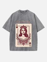 Lana Del Rey Print Round Neck T-shirt