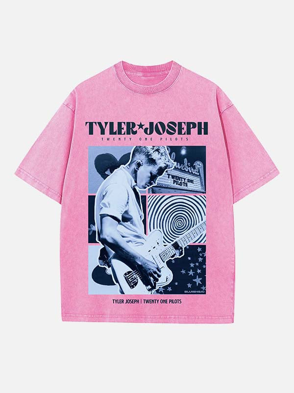 Twenty One Pilots Print Round Neck T-shirt