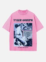 Twenty One Pilots Print Round Neck T-shirt