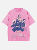 Red Hot Chili Peppers Print Round Neck T-shirt