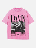 Kendrick Lamar Print Round Neck T-shirt