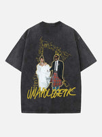 Rihanna Print Round Neck T-shirt