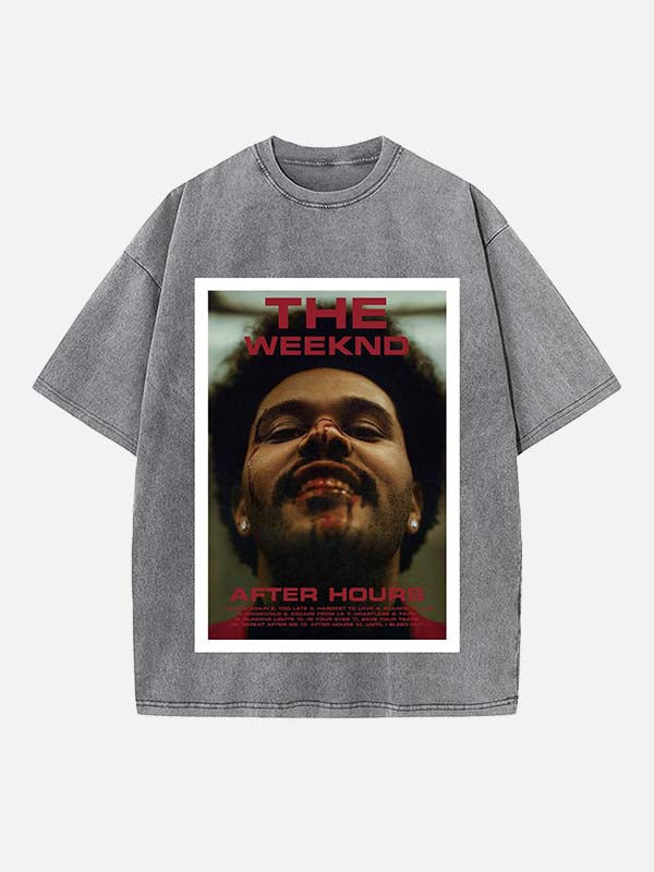 The Weeknd Print Round Neck T-shirt