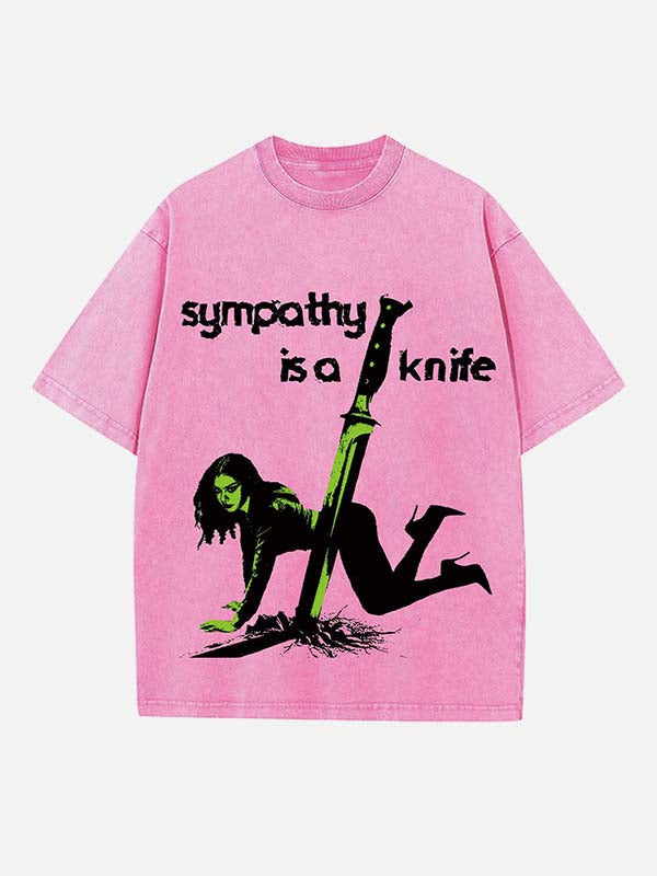 Charli xcx Print Round Neck T-shirt