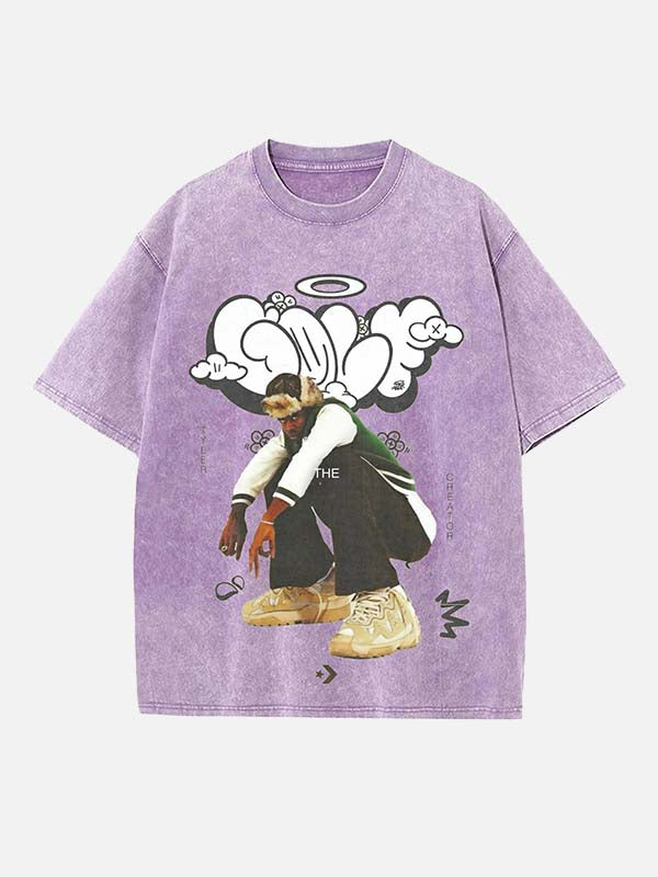 Tyler, The Creator Print Round Neck T-shirt