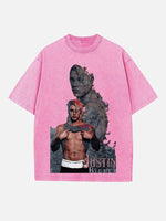 Justin Bieber Print Round Neck T-shirt