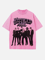 Fleetwood Mac Print Round Neck T-shirt