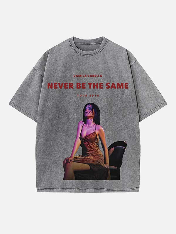 Camila Cabello Print Round Neck T-shirt