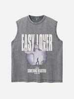 Miley Cyrus Print Round Neck Tank