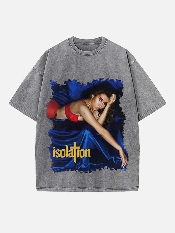 Kali Uchis Print Round Neck T-shirt