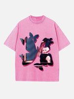 Nicki Minaj Print Round Neck T-shirt