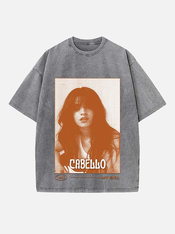 Camila Cabello Print Round Neck T-shirt