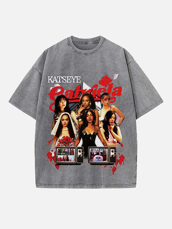 KATSEYE Print Round Neck T-shirt