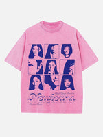 NewJeans Print Round Neck T-shirt