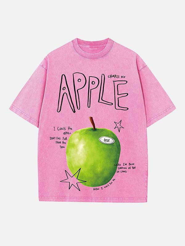 Charli xcx Print Round Neck T-shirt